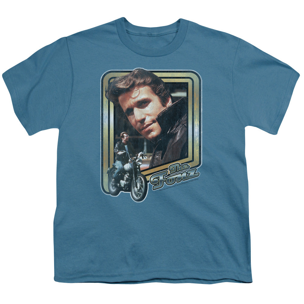 HAPPY DAYS/THE FONZ - S/S YOUTH 18/1 - SLATE