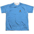 STAR TREK/TOS SCIENCE UNIFORM (FRONT/BACK PRINT) - S/S YOUTH POLY CREW - MULTI