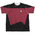 STAR TREK/TNG COMMAND UNIFORM (FRONT/BACK PRINT) - S/S YOUTH POLY CREW - MULTI