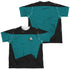 STAR TREK/TNG SCIENCE UNIFORM (FRONT/BACK PRINT) - S/S YOUTH POLY CREW - MULTI