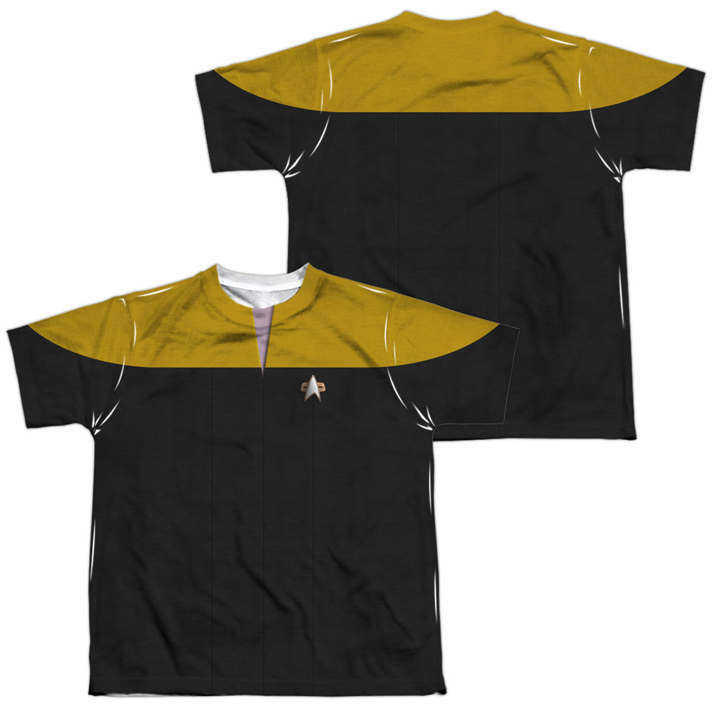 STAR TREK/VOYAGER ENGINEERING UNIFORM (FRONT/BACK PRINT) - S/S YOUTH POLY CREW - MULTI