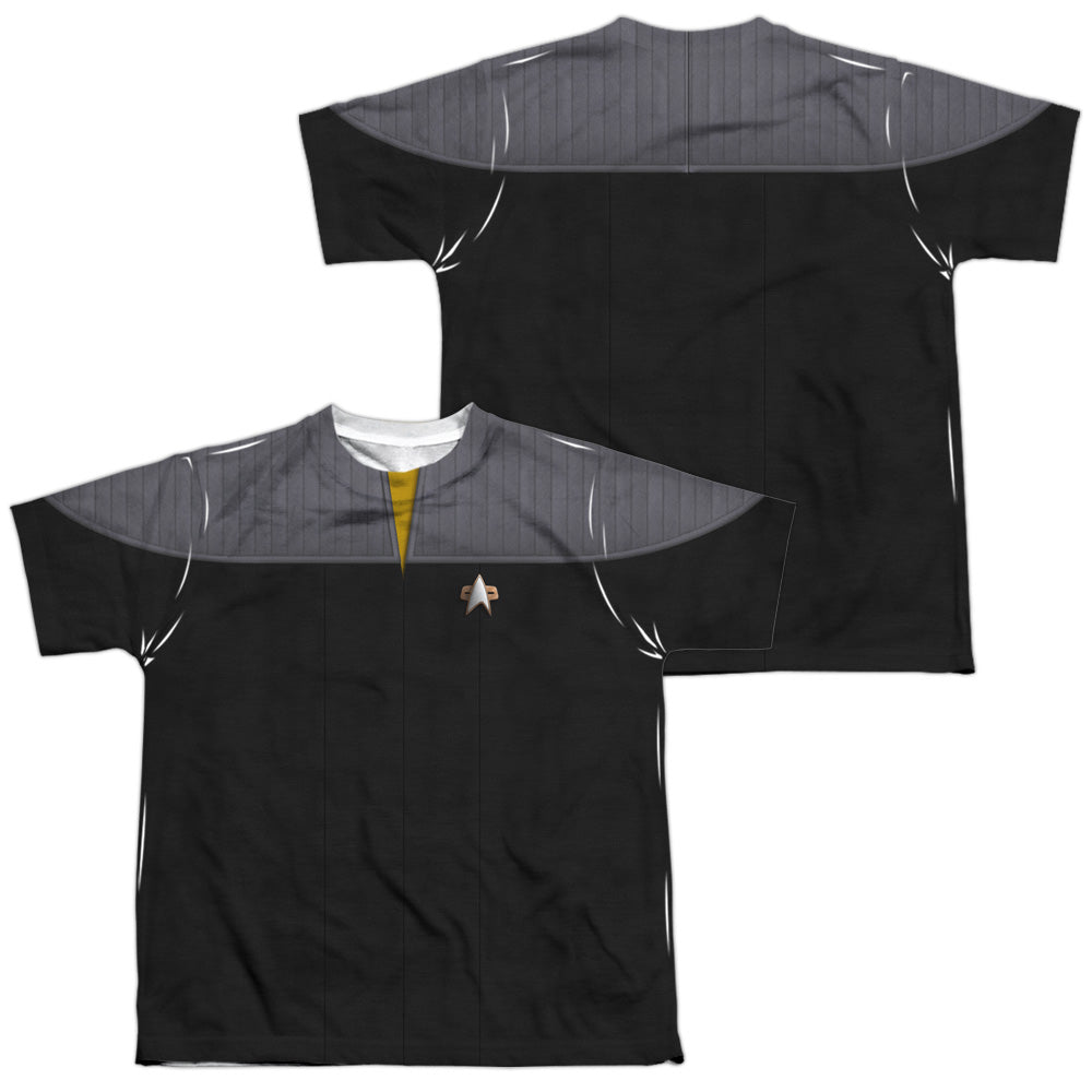 STAR TREK/TNG MOVIE ENGINEERING UNIFORM (FRONT/BACK PRINT) - S/S YOUTH POLY CREW - MULTI