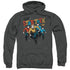 STAR TREK/DEEP SPACE THRILLS - ADULT PULLOVER HOODIE - CHARCOAL