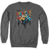 STAR TREK/DEEP SPACE THRILLS - ADULT CREWNECK SWEATSHIRT - CHARCOAL