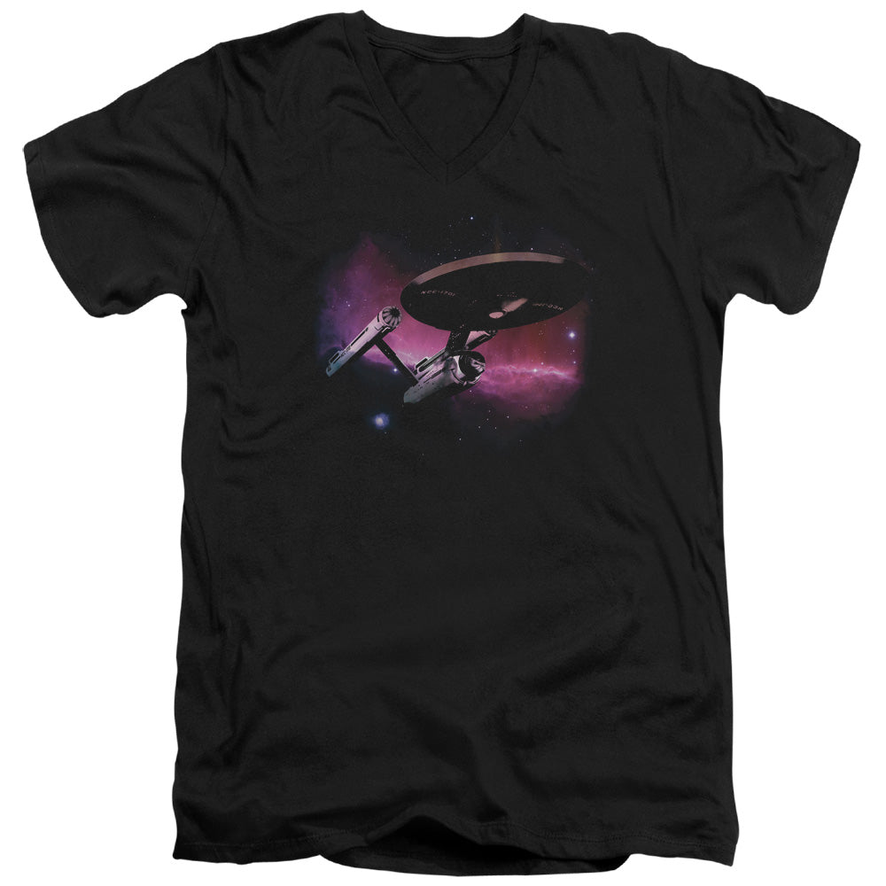 STAR TREK/PRIME DIRECTIVE - S/S ADULT V-NECK 30/1 - BLACK