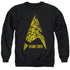 STAR TREK/DELTA CREW - ADULT CREWNECK SWEATSHIRT - BLACK