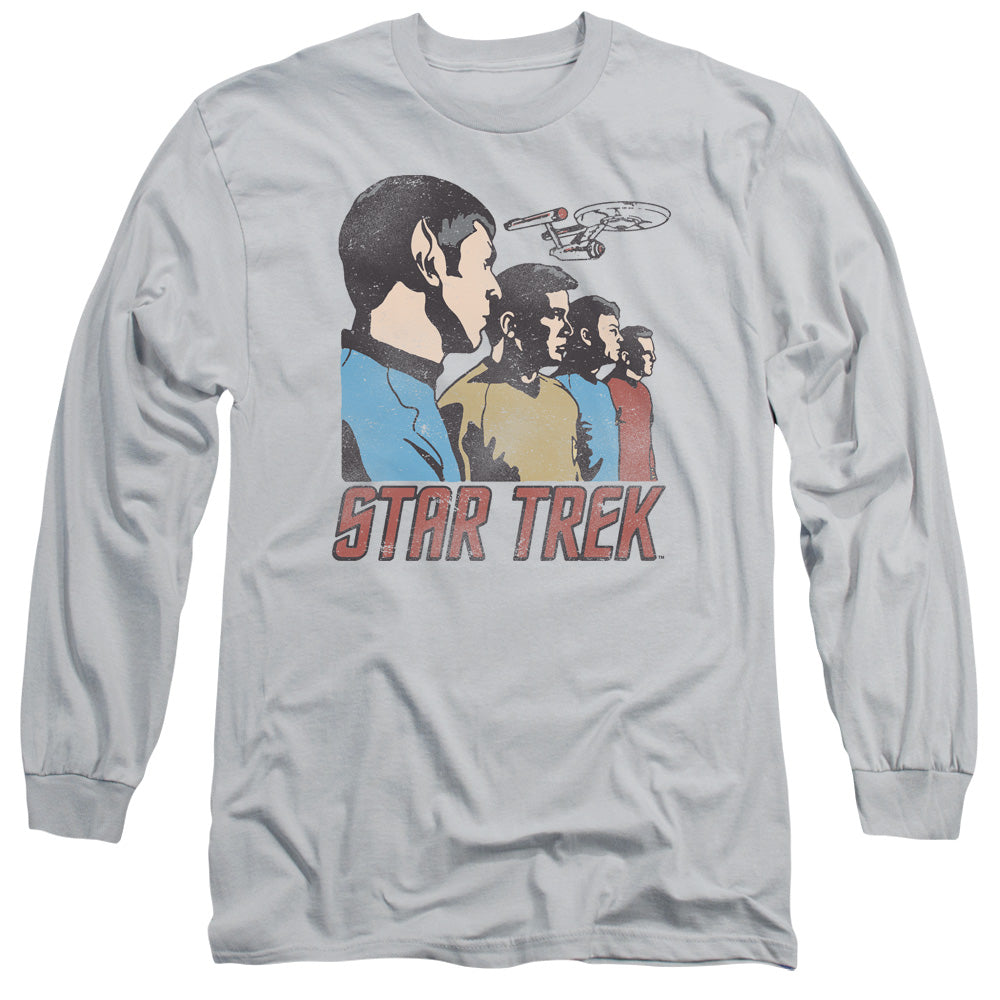 STAR TREK/FEDERATION MEN -  L/S ADULT 18/1  - SILVER