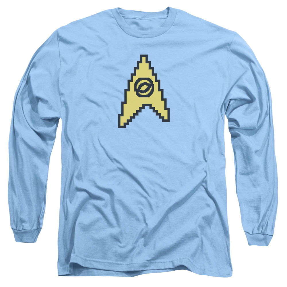 STAR TREK/8 BIT SCIENCE -  L/S ADULT 18/1  - CAROLINA BLUE