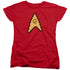 STAR TREK/8 BIT ENGINEERING - S/S WOMENS TEE - RED