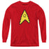 STAR TREK/8 BIT ENGINEERING - YOUTH LONG SLEEVE TEE - RED