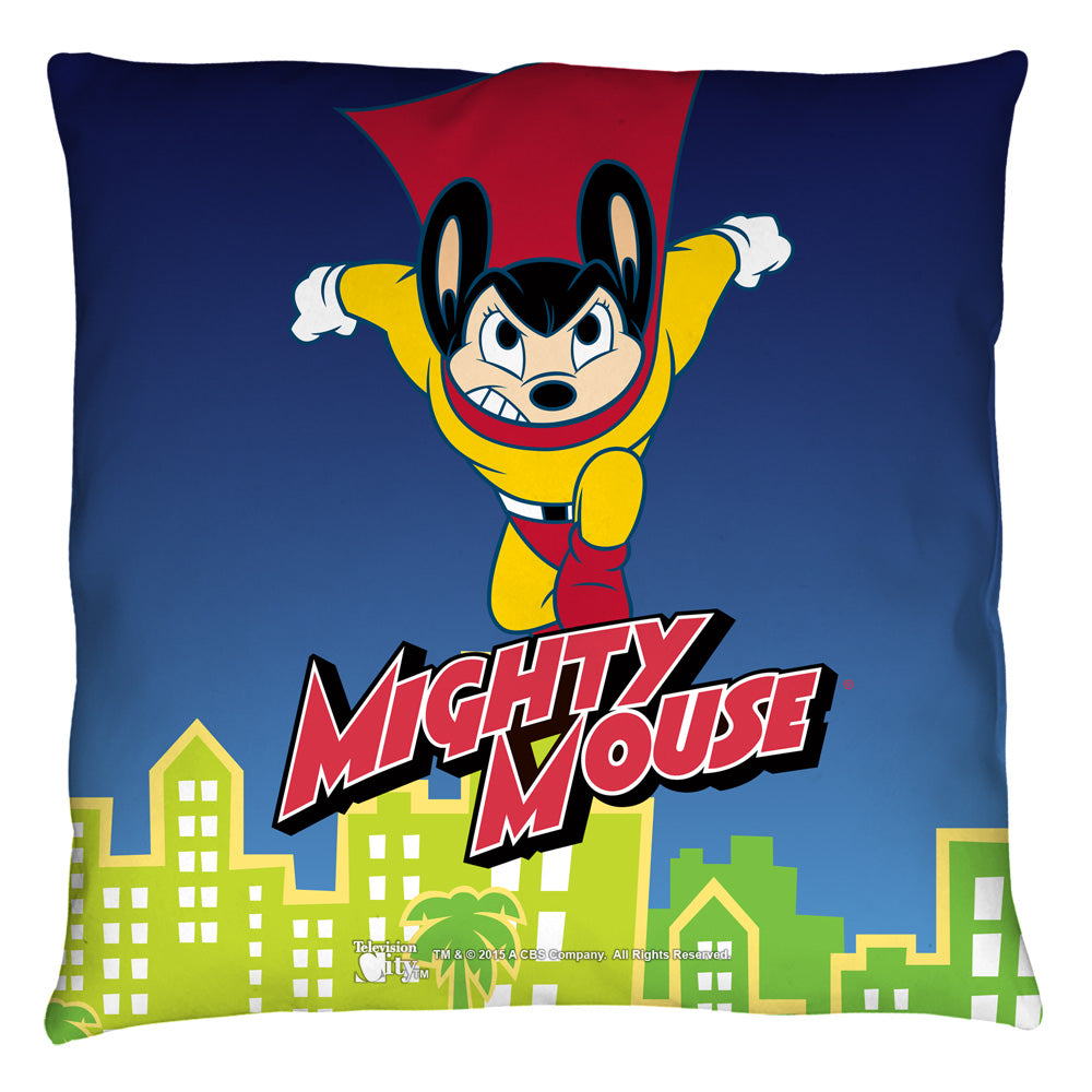 MIGHTY MOUSE/CITY WATCH - THROW PILLOW