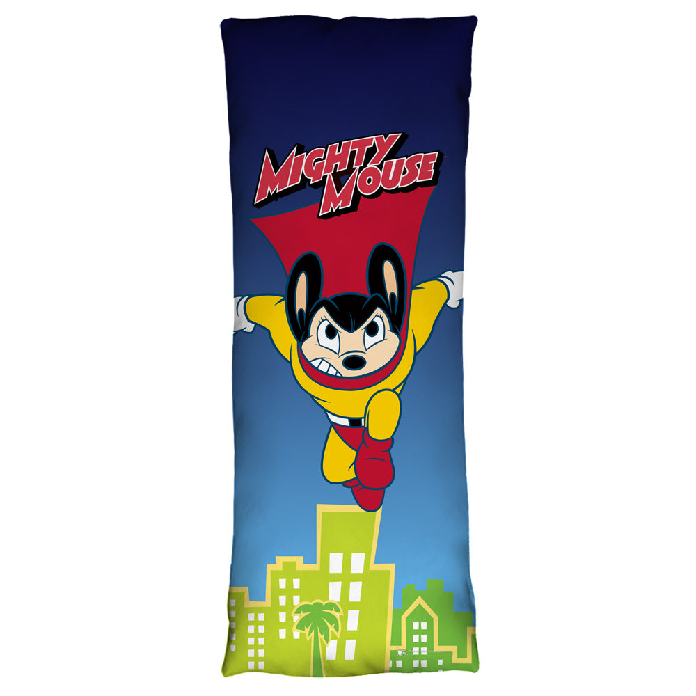 MIGHTY MOUSE/CITY WATCH - MICROFIBER BODY PILLOW