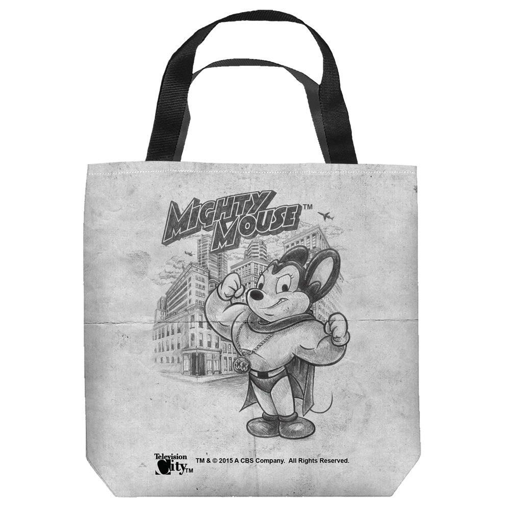 MIGHTY MOUSE/SKETCH - TOTE BAG