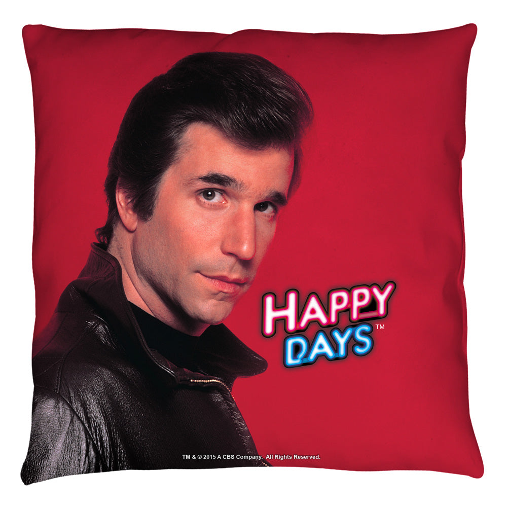 HAPPY DAYS/RED FONZ - THROW PILLOW