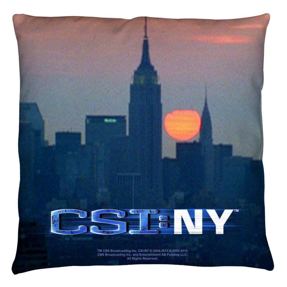CSI NY/CITY LOGO - THROW PILLOW