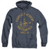 STAR TREK/COLLEGIATE BRIDGE - ADULT HEATHER HOODIE - NAVY