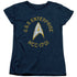 STAR TREK/COLLEGIATE - S/S WOMENS TEE - NAVY