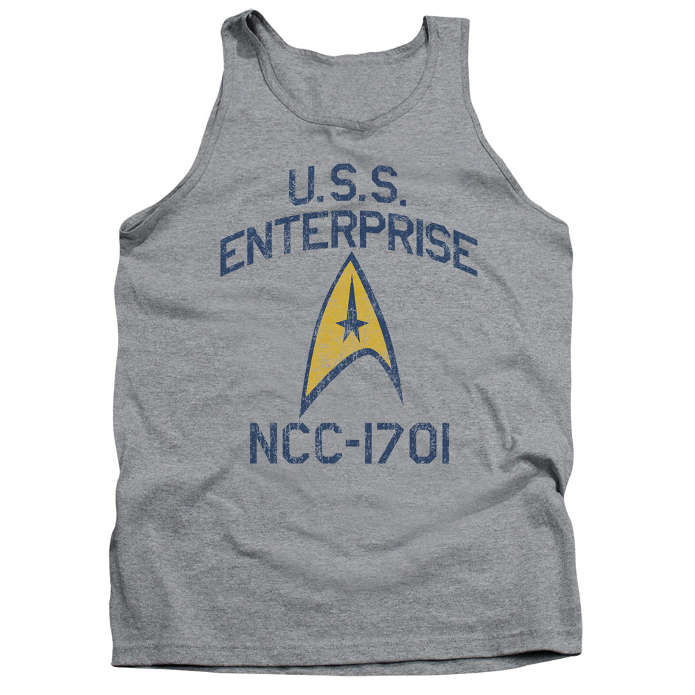 STAR TREK/COLLEGIATE ARCH - ADULT TANK - ATHLETIC HEATHER