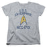STAR TREK/COLLEGIATE ARCH - S/S WOMENS TEE - ATHLETIC HEATHER