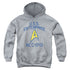 STAR TREK/COLLEGIATE ARCH - YOUTH PULLOVER HOODIE - ATHLETIC HEATHER