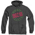90210/NEON - ADULT HEATHER HOODIE - BLACK
