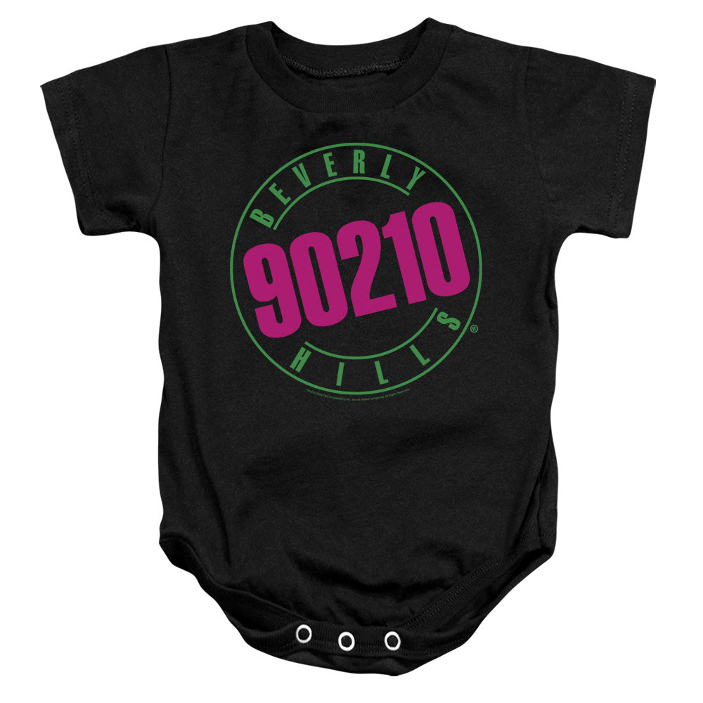 90210/NEON - INFANT SNAPSUIT - BLACK