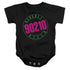 90210/NEON - INFANT SNAPSUIT - BLACK