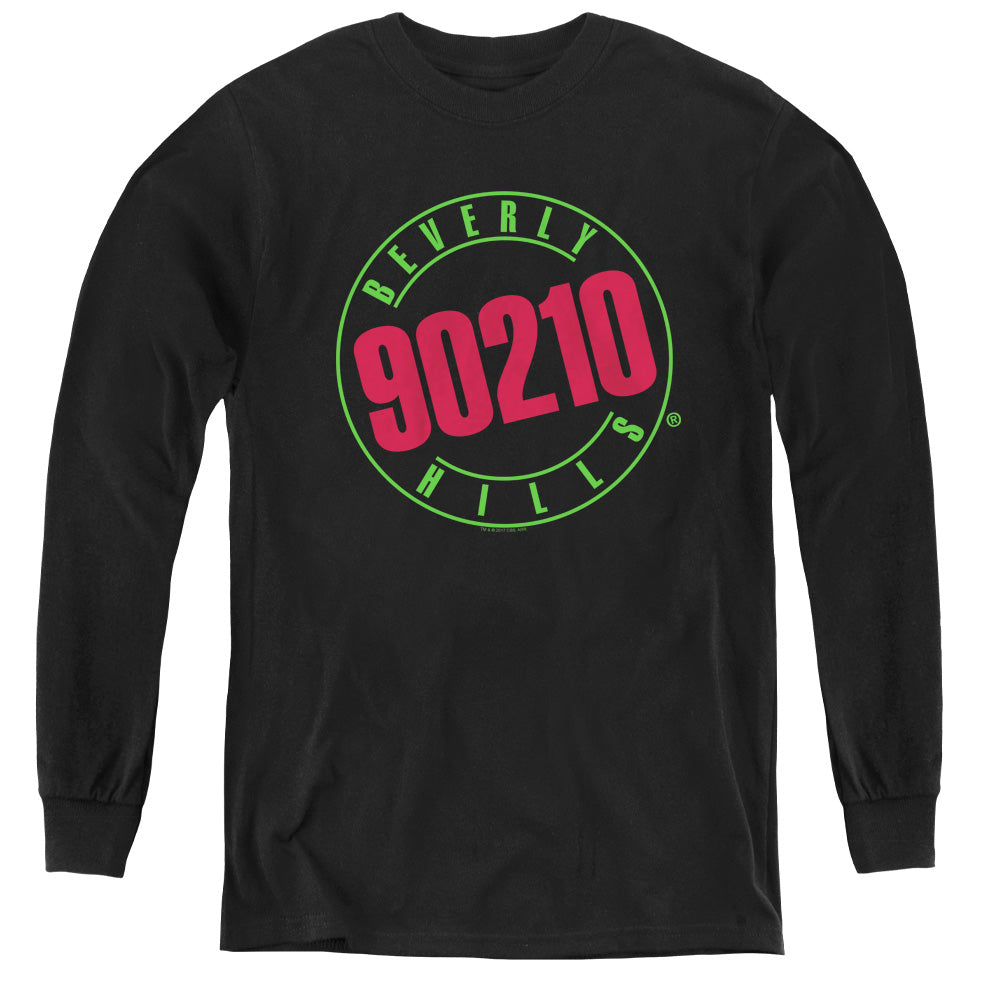 90210/NEON - YOUTH LONG SLEEVE TEE - BLACK