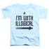 STAR TREK/WITH ILLOGICAL - S/S TODDLER TEE - LIGHT BLUE