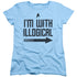 STAR TREK/WITH ILLOGICAL - S/S WOMENS TEE - LIGHT BLUE