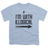 STAR TREK/WITH ILLOGICAL - S/S YOUTH 18/1 - LIGHT BLUE