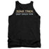 STAR TREK/DEEP SPACE NINE LOGO - ADULT TANK - BLACK