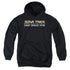 STAR TREK/DEEP SPACE NINE LOGO - YOUTH PULLOVER HOODIE - BLACK