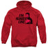STAR TREK/IM NUMBER ONE - ADULT PULLOVER HOODIE - RED