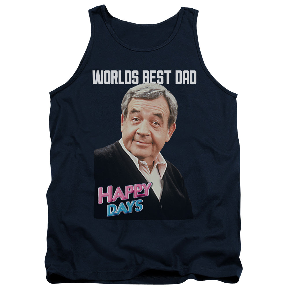 HAPPY DAYS/BEST DAD - ADULT TANK - NAVY