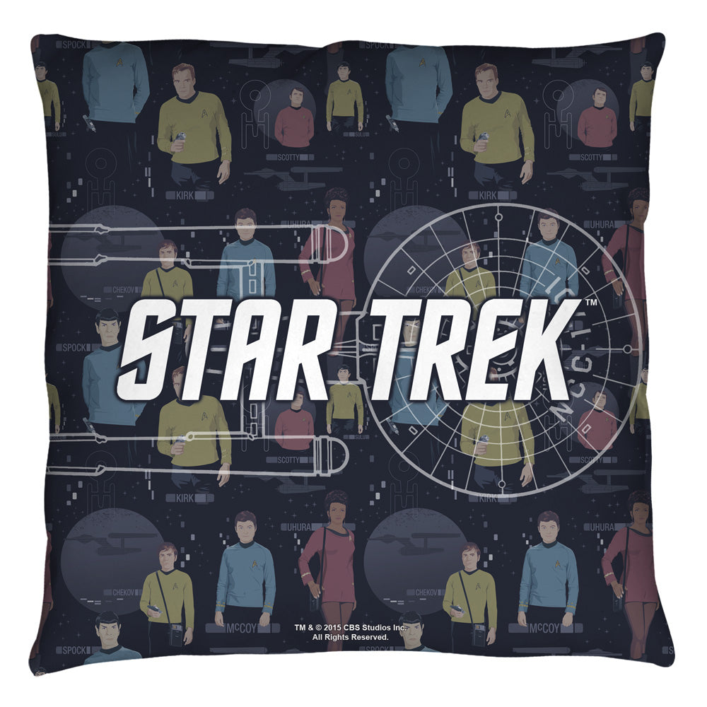 STAR TREK/ENTERPRISE CREW - THROW PILLOW