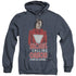MORK & MINDY/COME IN ORSON - ADULT HEATHER HOODIE - NAVY