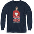 MORK & MINDY/COME IN ORSON - YOUTH LONG SLEEVE TEE - NAVY