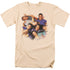 90210/GANG AND LOGO - S/S ADULT 18/1 - CREAM
