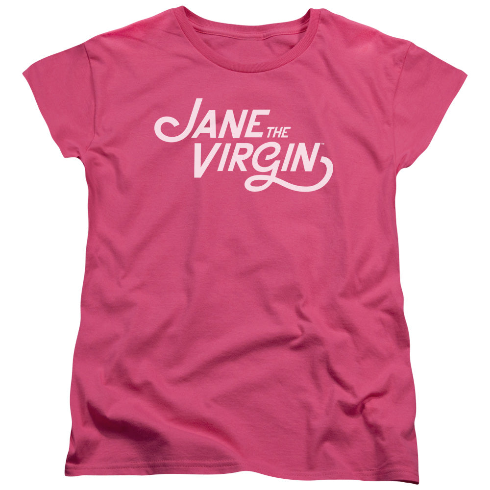 JANE THE VIRGIN/LOGO - S/S WOMENS TEE - HOT PINK