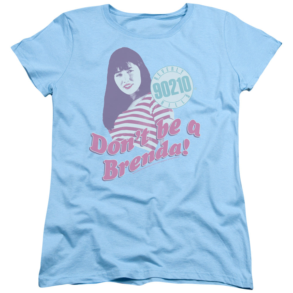 90210/DONT BE A BRENDA - S/S WOMENS TEE - LIGHT BLUE