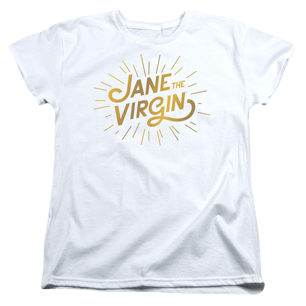 JANE THE VIRGIN/GOLDEN LOGO - S/S WOMENS TEE - WHITE