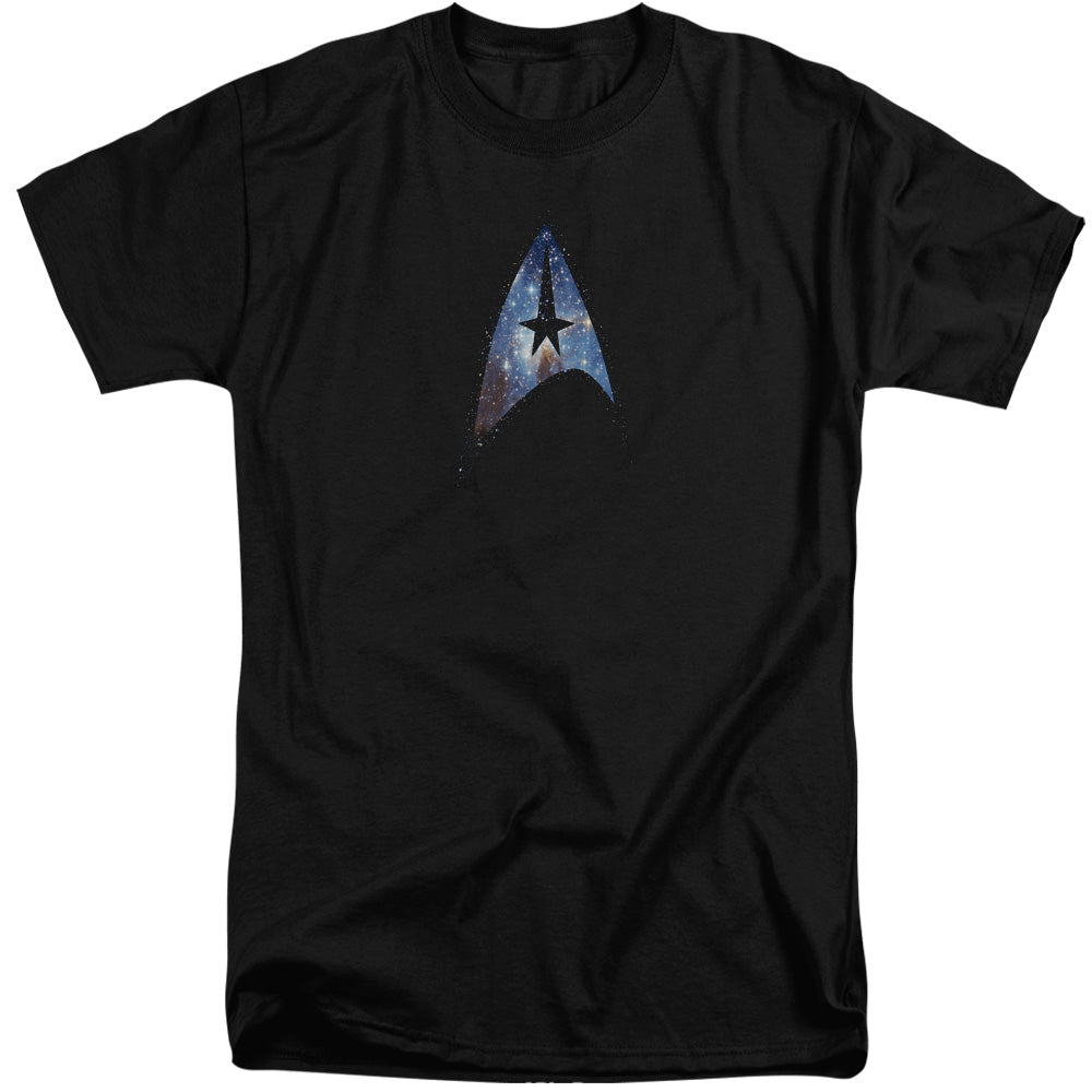STAR TREK/GALACTIC SHIELD - S/S ADULT TALL 18/1 - BLACK