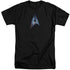 STAR TREK/GALACTIC SHIELD - S/S ADULT TALL 18/1 - BLACK