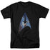 STAR TREK/GALACTIC SHIELD - S/S ADULT 18/1  -  BLACK