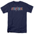 STAR TREK/MULTI COLORED LOGO - S/S ADULT 18/1  -  NAVY