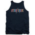 STAR TREK/MULTI COLORED LOGO - ADULT TANK - NAVY