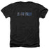 STAR TREK/SPACE LOGO - ADULT HEATHER - BLACK