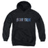 STAR TREK/SPACE LOGO - YOUTH PULLOVER HOODIE - BLACK