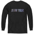 STAR TREK/SPACE LOGO - YOUTH LONG SLEEVE TEE - BLACK